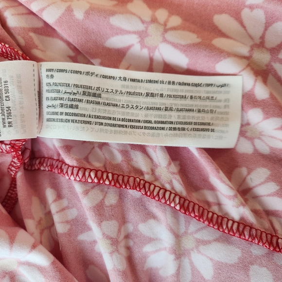 NWT Hollister red and white daisy dress XXS short - Picture 7 of 7